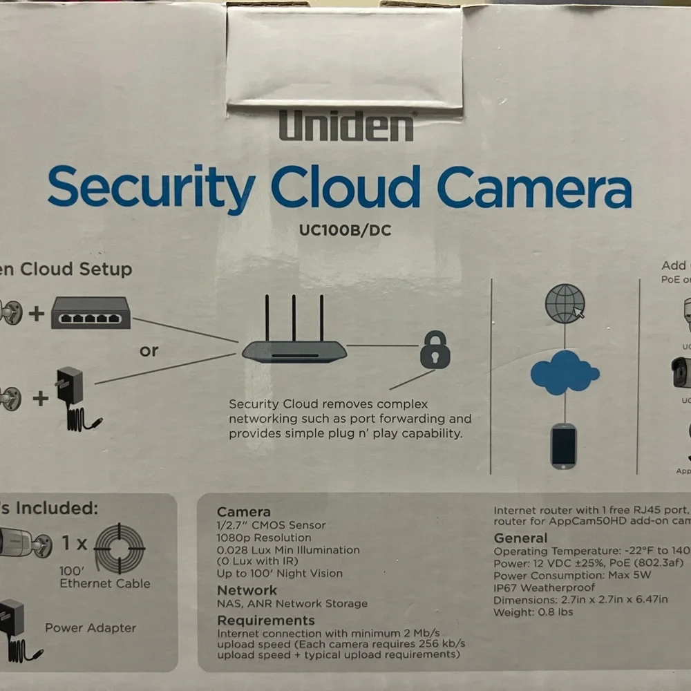 White Simulated Camera and Modern Design(Model UC100B/DC)